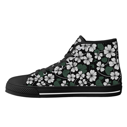 White Clover Mens High Top Canvas Shoes DeRose Seasonal