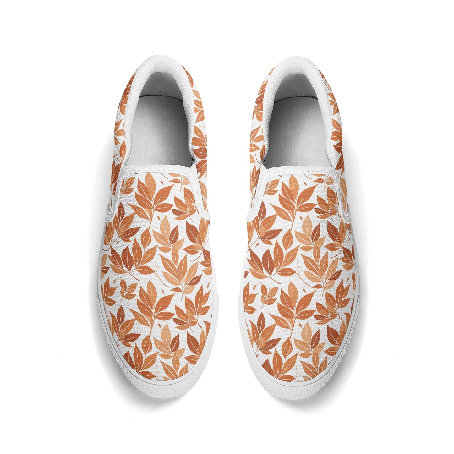 Womens Autumn Leaves Rubber Slip On Shoes DeRose Seasonal