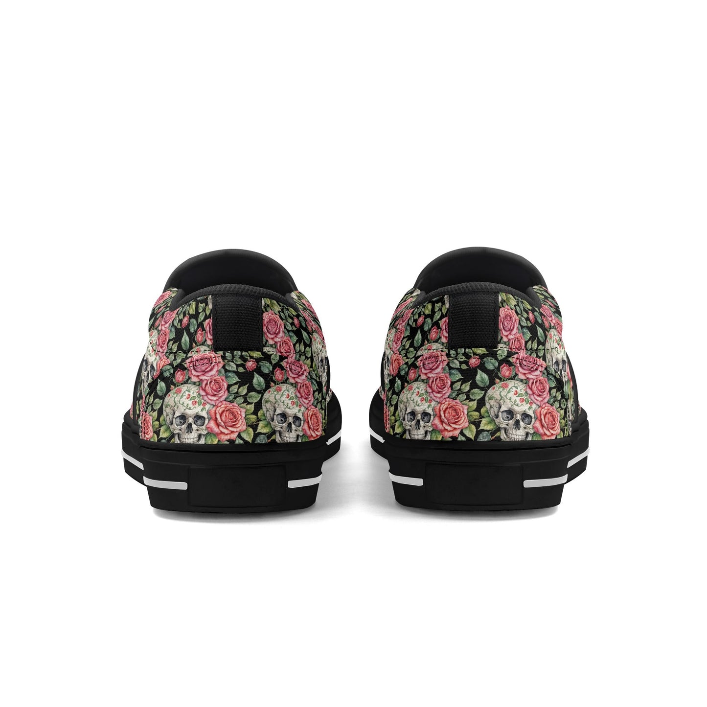 Womens Pink Skull Rubber Slip On Shoes DeRose Seasonal