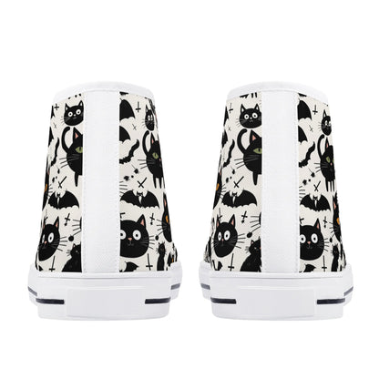 Womens Rubber High Top Crazy Cat Canvas Shoes DeRose Seasonal