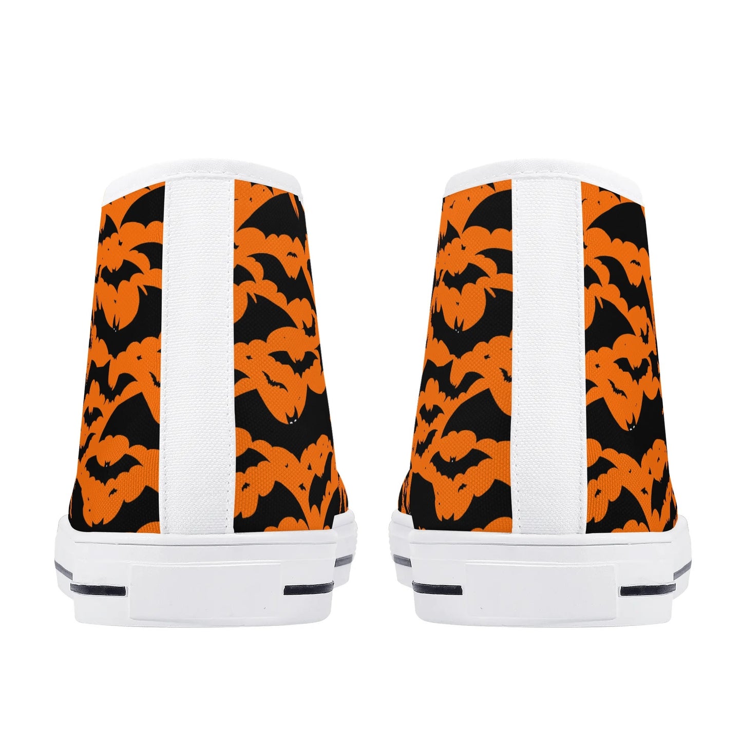 Womens Rubber High Top Halloween Bats Canvas Shoes DeRose Seasonal