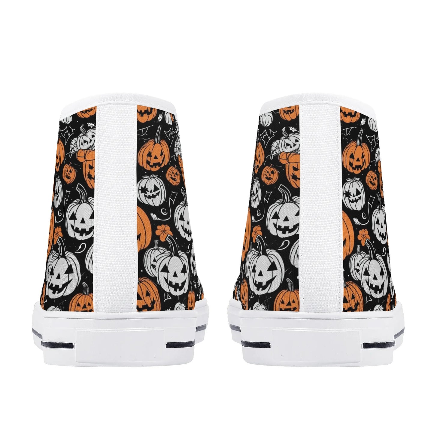 Womens Rubber High Top Jack-O-Lantern Canvas Shoes DeRose Seasonal